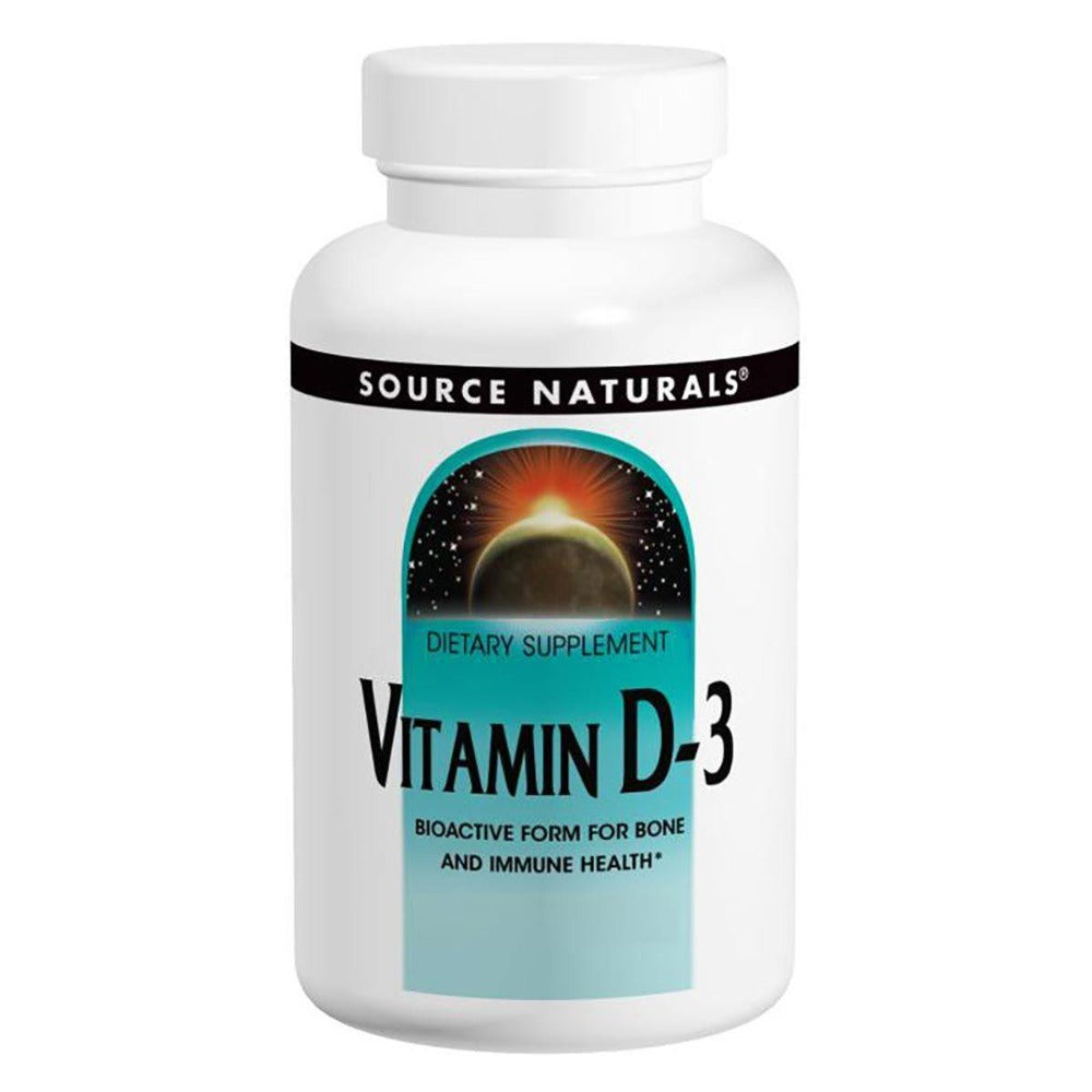 Source Naturals Vitamin D-3 400IU 100 Tabs Vitamins Source Naturals  (1058107883563)