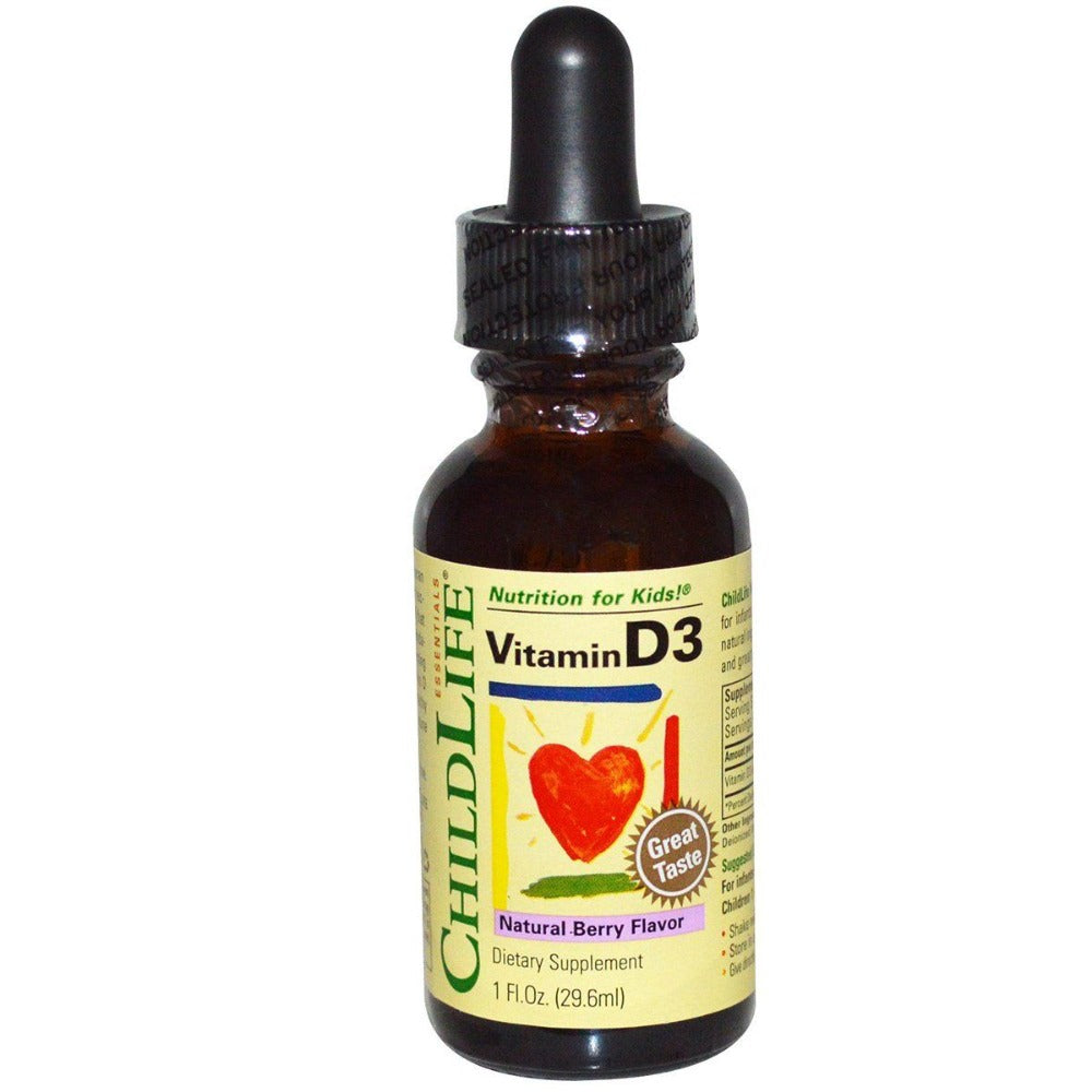ChildLife Vitamin D3 Natural Berry 1 Fl Oz Vitamins ChildLife  (1059078144043)