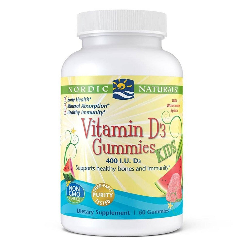 Nordic Naturals Kids VITAMIN D3 GUMMIES 60C Essential Fatty Acids Oils Nordic Naturals  (1262415478827)
