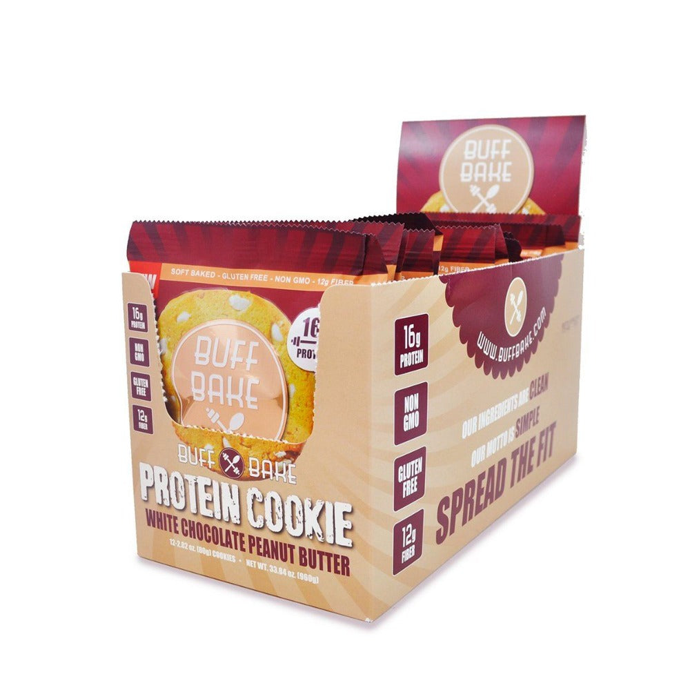 Buff Bake White Chocolate Peanut Butter Cookie 12/Box Foods & Snacks Buff Bake  (1059262595115)