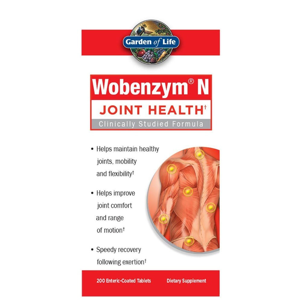 Garden of Life Wobenzym N 200 Tabs Digestive Health / Probiotics Garden of Life  (1057934966827)