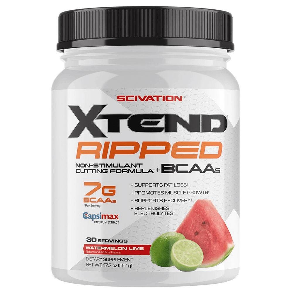Scivation Xtend Ripped 30 Servings Amino Acids Scivation Watermelon Lime  (1197918126123)