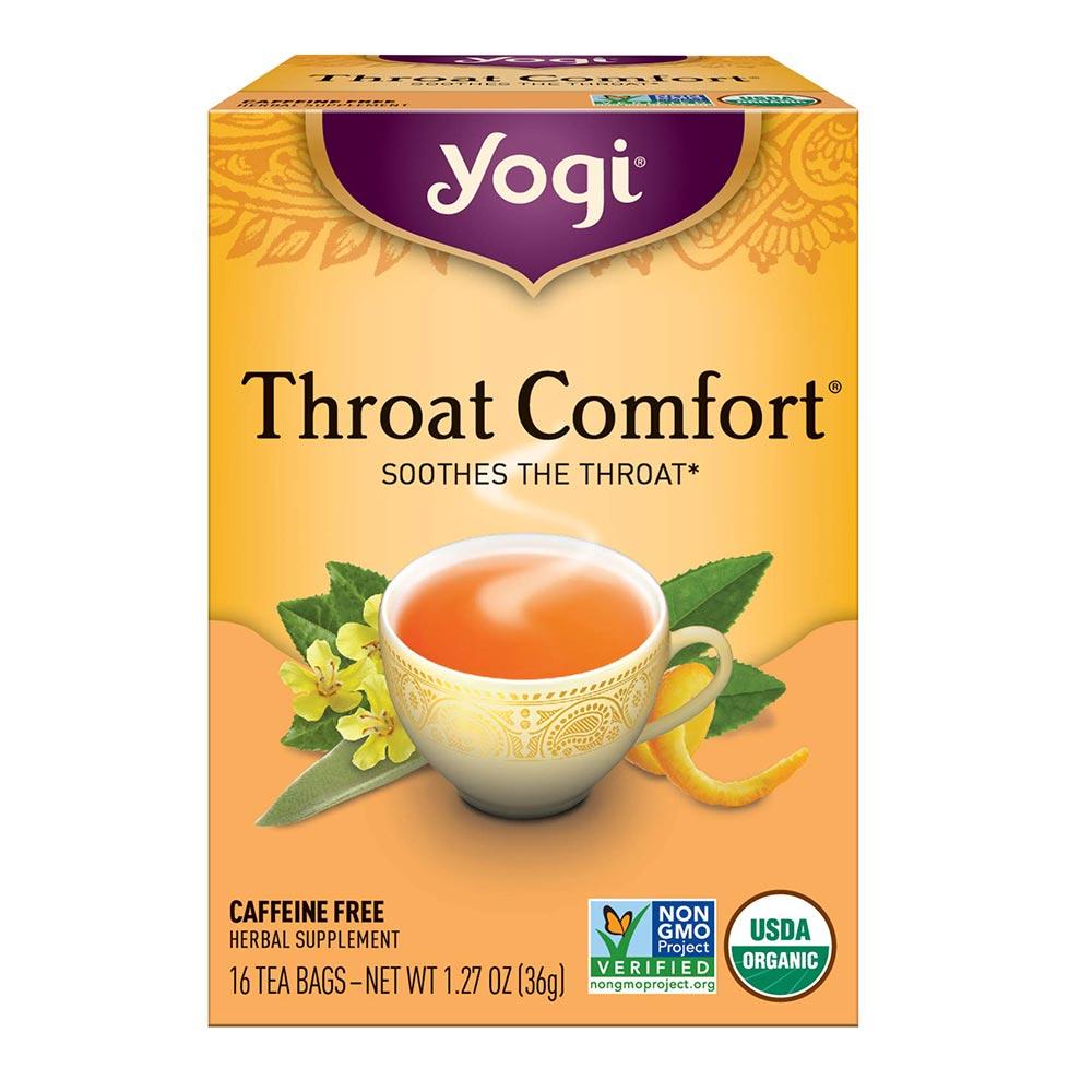 Yogi Throat Comfort 16 Bags Teas Yogi 