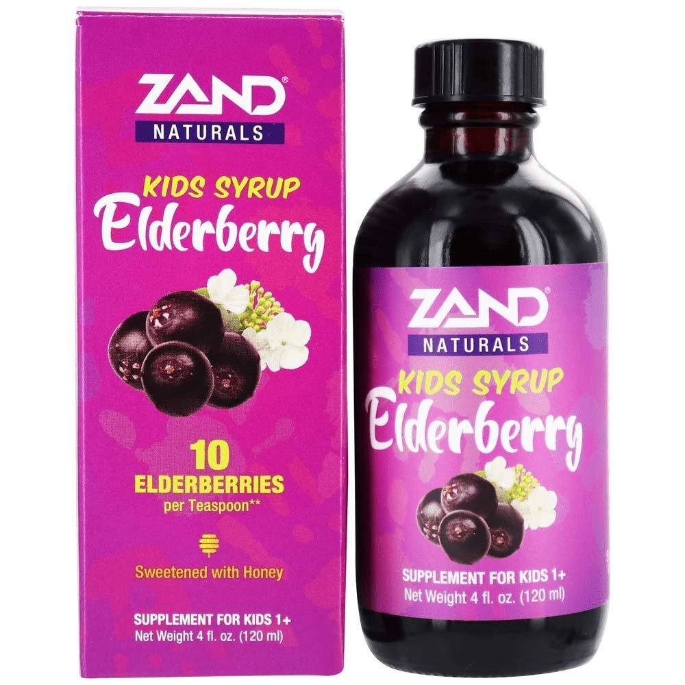 Zand Elderberry Honey Syrup Kids 4oz Specialty Health Products Zand  (4422977060929)